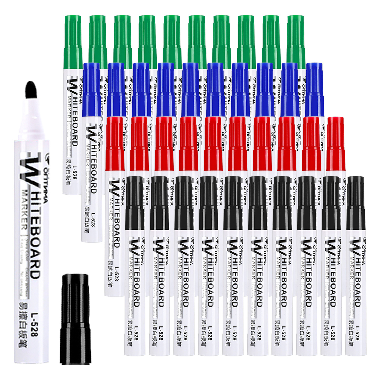 10Pcs/box Erasable Multi-color Whiteboard markers