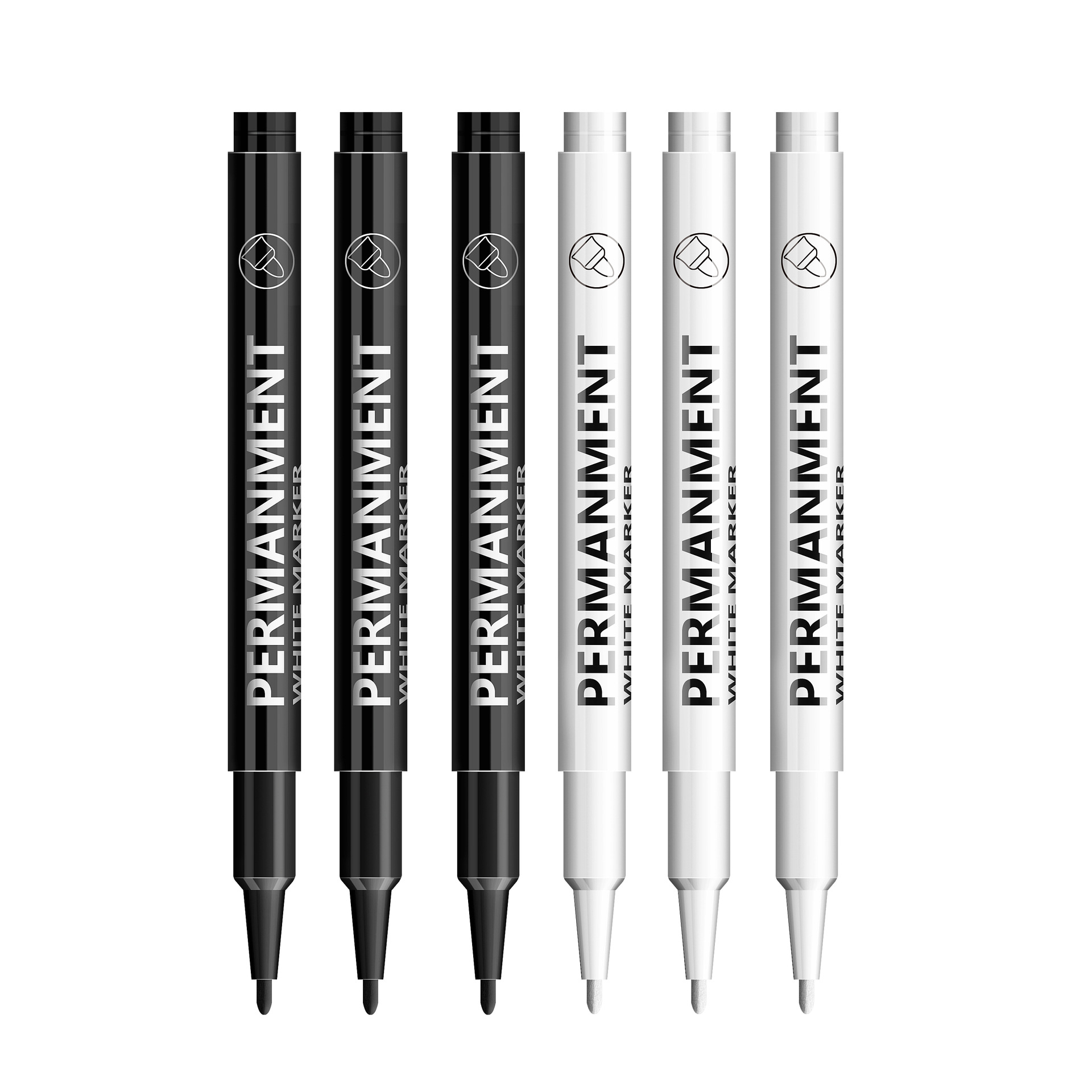 12pcs/box  Marker Art Highlight Pen Waterproof and Fade-Resistant Oil-Based Pens