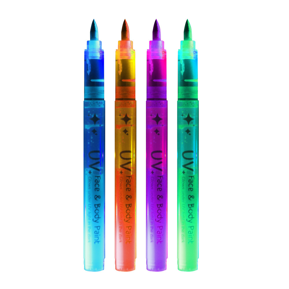 8Pcs/box Body Painting Glow-in-the-Dark Pen Art Graffiti Signature Pen 