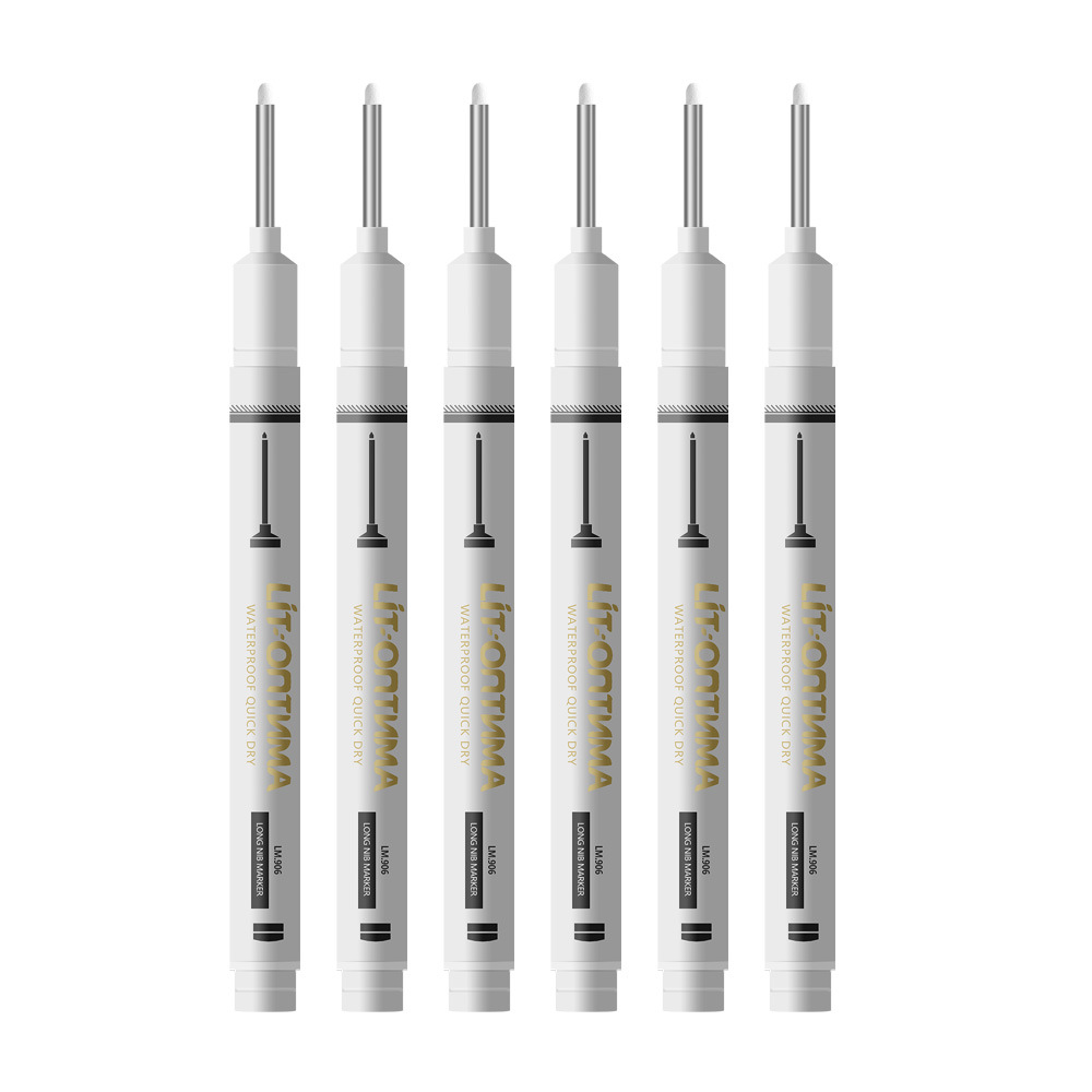 10Pcs/box Long-head marker special-purpose deep-tip marker pen