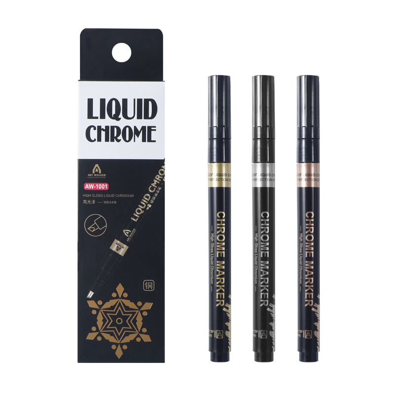 1PC Mirror permanent marker highlighter paint pen