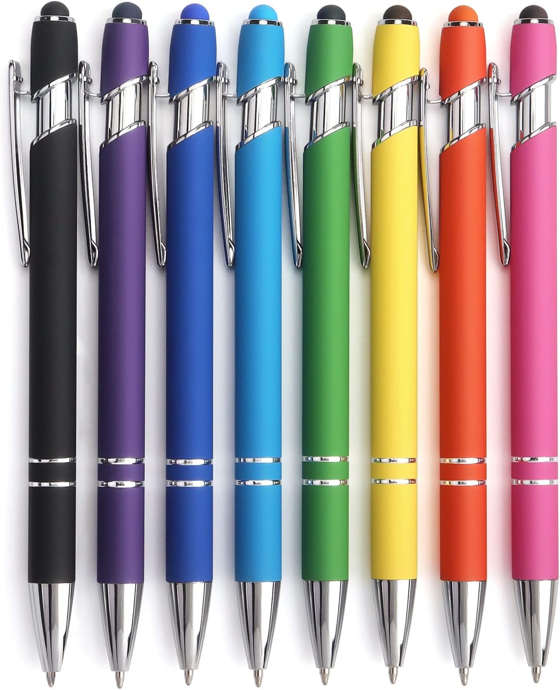 1PC Ballpoint Pen 2-in-1 Stylus Retractable Ballpoint Pen with Stylus tip, Metal Stylus Pen for Touch Screens