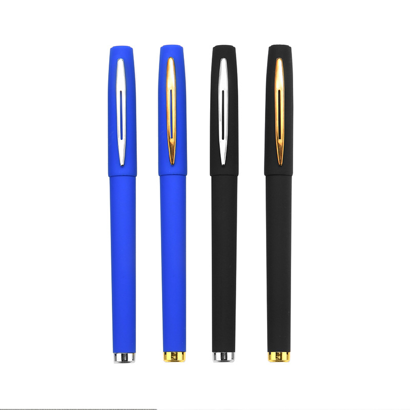 2pcs/bag Corporate office creative stationery gifts frosted neutral custom printed logo promotional pen