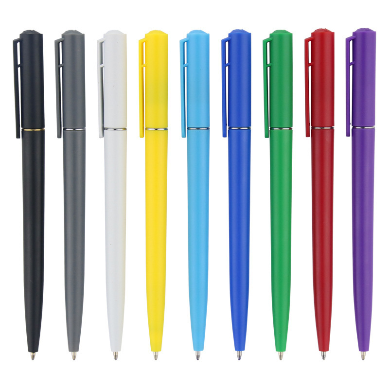 2pcs/set Hotel promotional twist ballpoint pen with custom logo for alcoholic beverage promotion pens