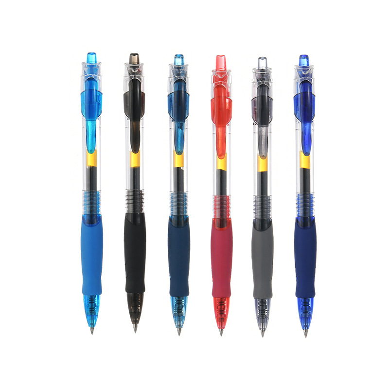 2pcs/set corporate stationery advertising pens with custom logo exam retractable ballpoint pen