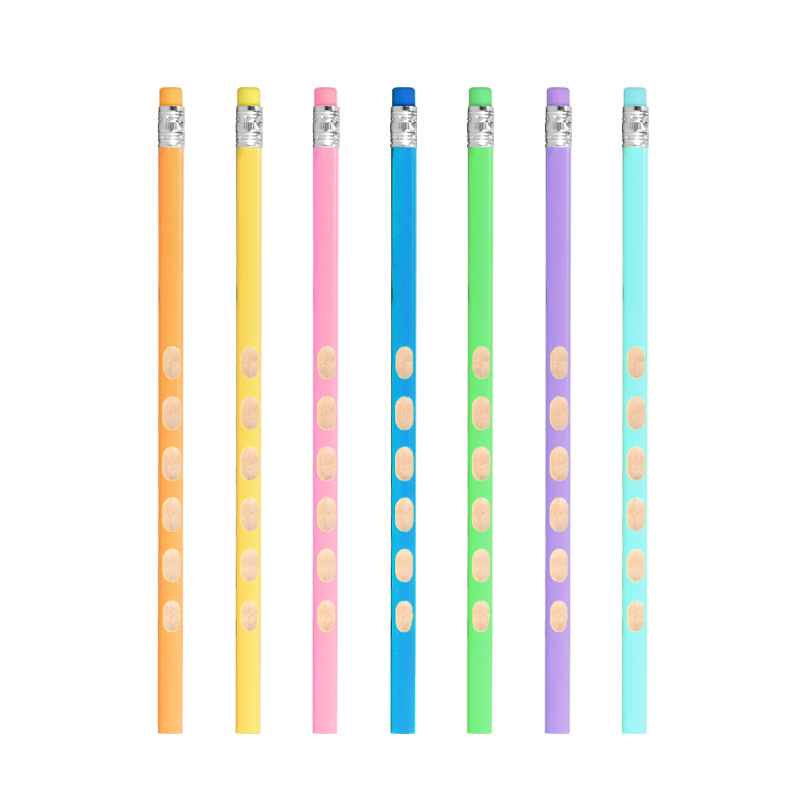 30pcs/box Colored Drawing and Sketching Solid Wood Pencils Custom Logo Signature Exam Special Correct Posture HB Pencil