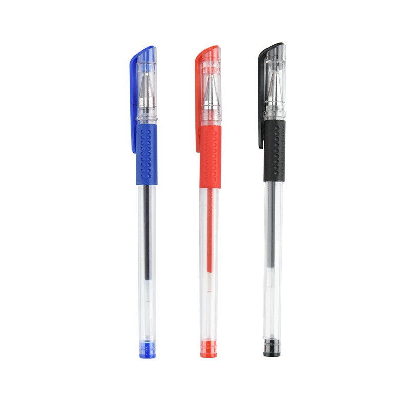 2pcs/set Bullet tip European standard business office gel ballpoint signature needle tube pen