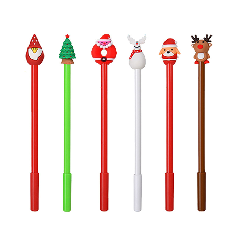 1pc Christmas Gel Pen Custom Cartoon Style Custom Pen High-Appearance Gift Prize Pen