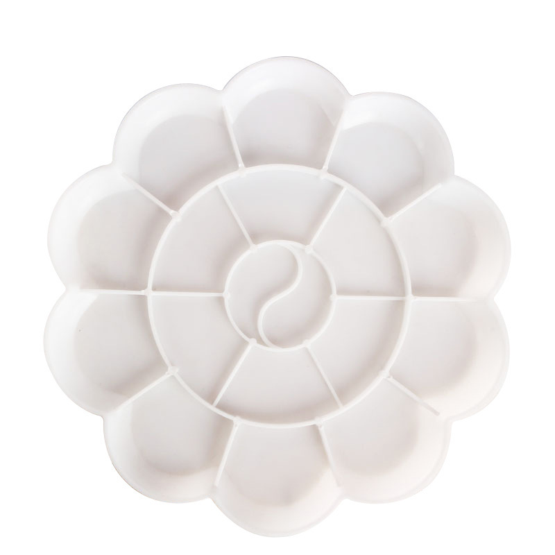 1pc Blossom Shaped Paint Palette Art Supplies DIY Painting Doodling 18cm Plum Blossom Painting