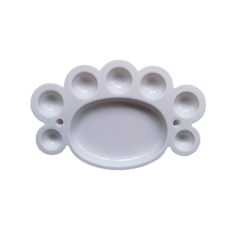 1000pcs/box Art Plastic Color Eight-Eye PP New Material Eight-Eye Small Foot Palette