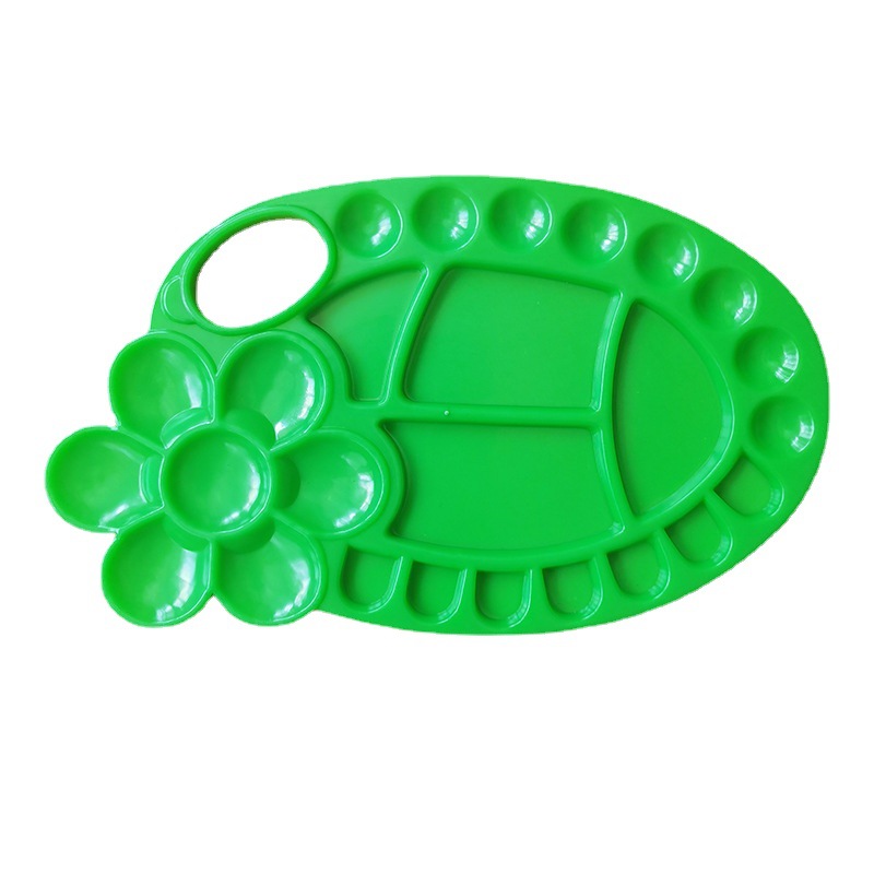 100pcs/box Large Color Palette (24*15CM) Colorful Clownfish-Shaped Paint Palette