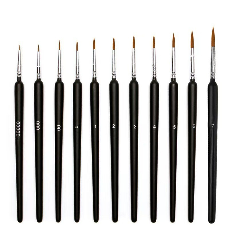 11pcs/set Professional ultra-fine plastic hand-painted acrylic watercolor gouache drawing pen