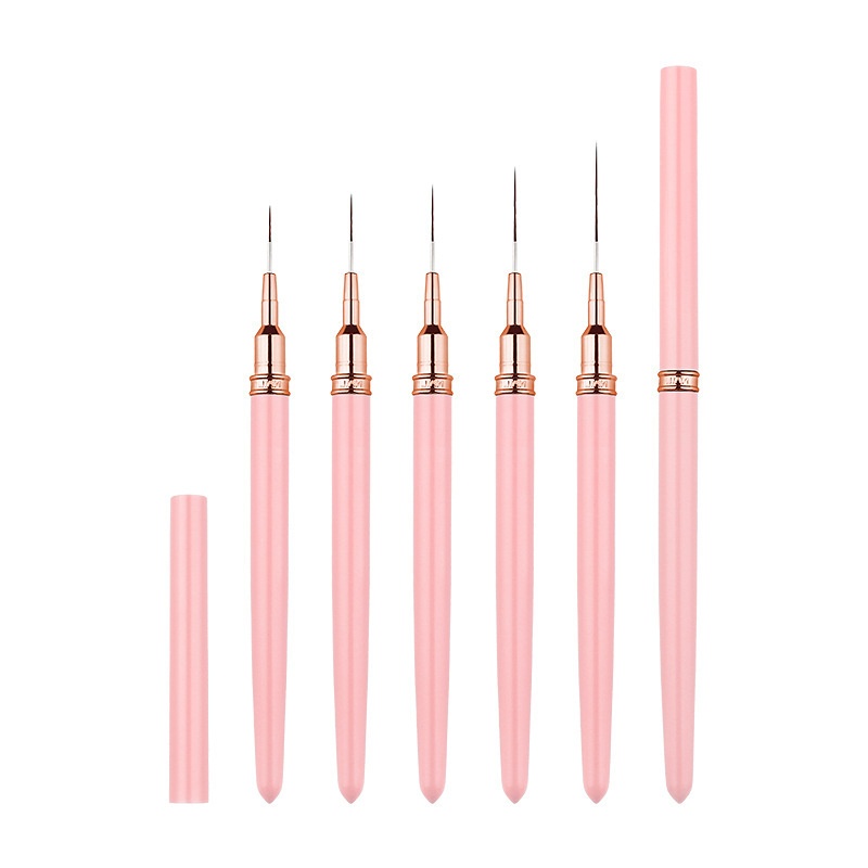 5pcs/set Pen Nail Art Liner Set Ultra-Fine High-Beauty French Line Nail Art Salon