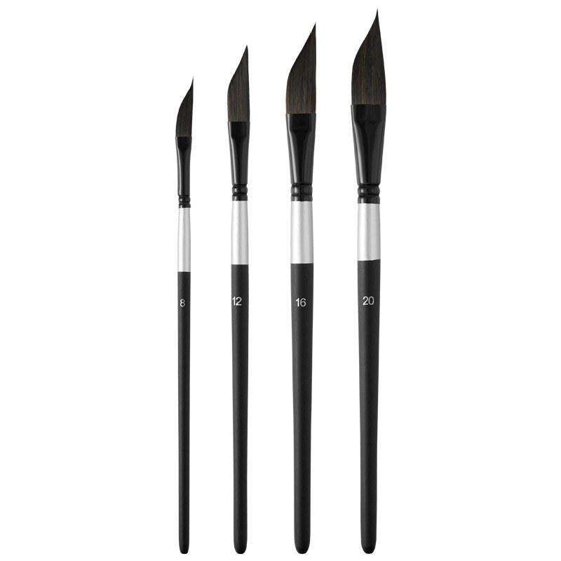 4pcs/set Line-drawing blade painting brush nylon watercolor acrylic brush