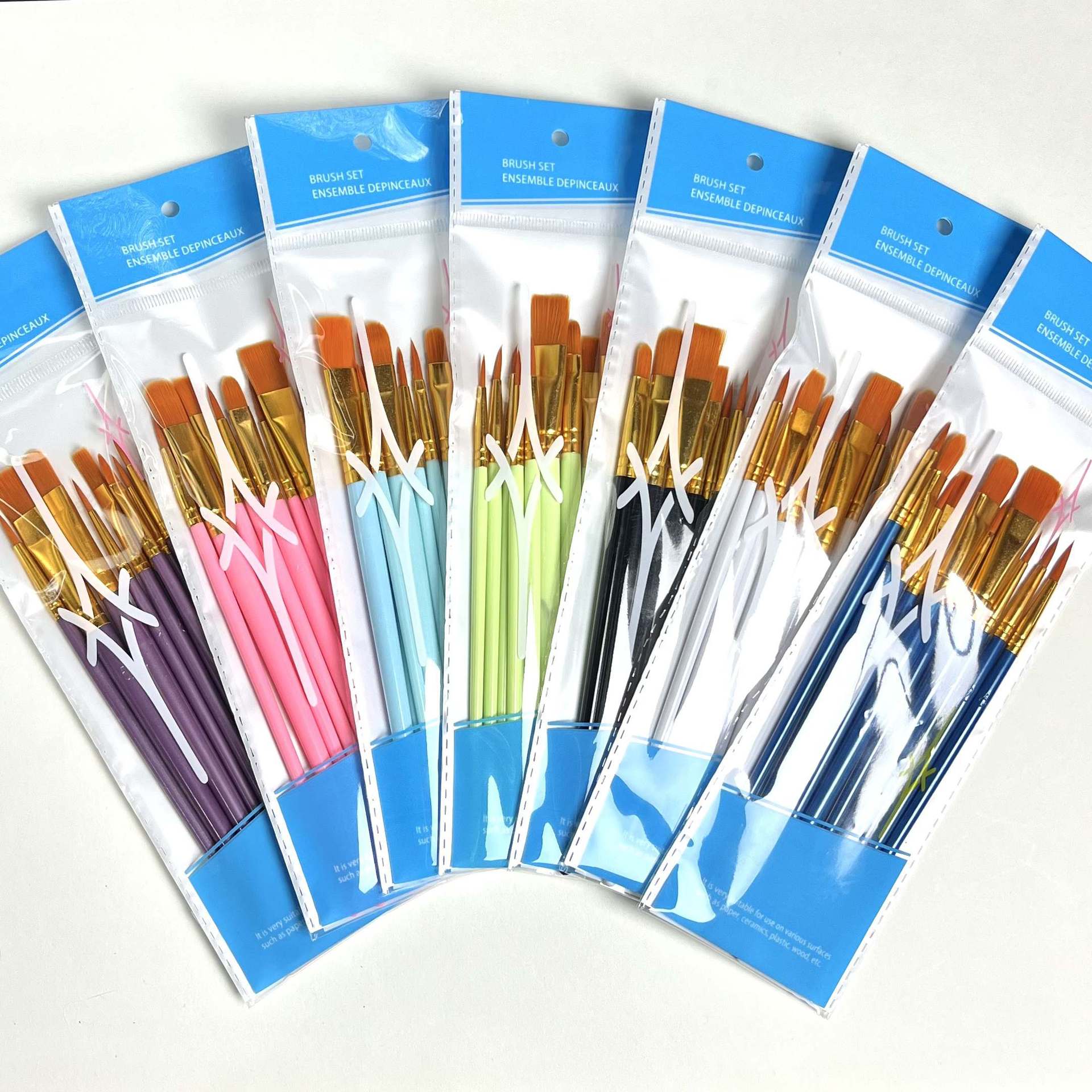 10pcs/set Pearl Oil Painting Brush Set Special Art Brushes for Painting Art