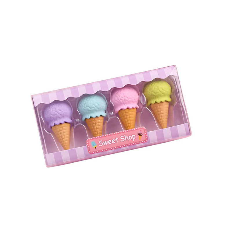 1box Donut Eraser Set Creative Cartoon Cute Children's School Supplies