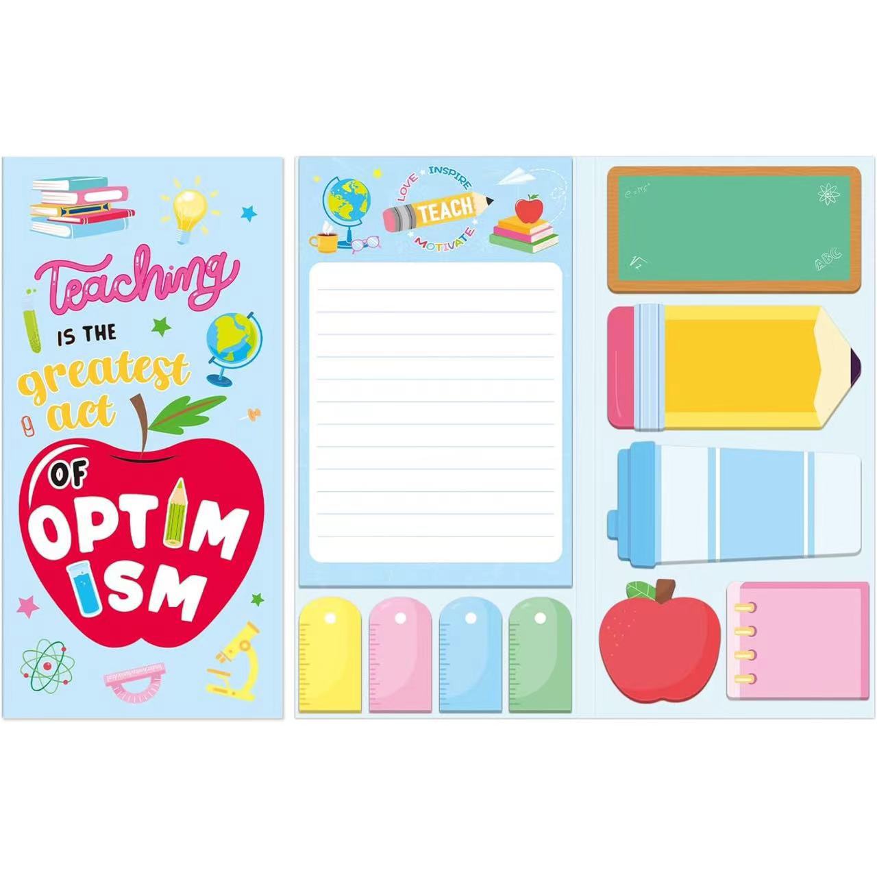 1pc Teacher's Day themed sticky note school theme cute planner stickers cartoon memo notes