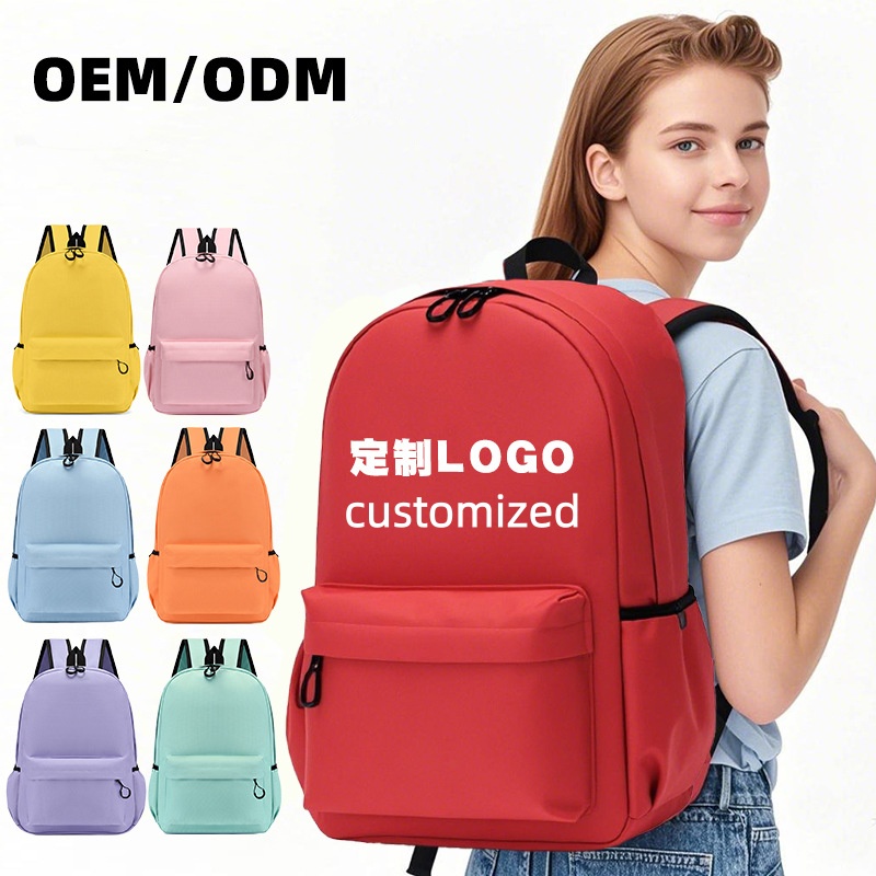 1pc Customized logo and lettering for primary and secondary school students' backpacks kindergartens and training classes casual schoolbag