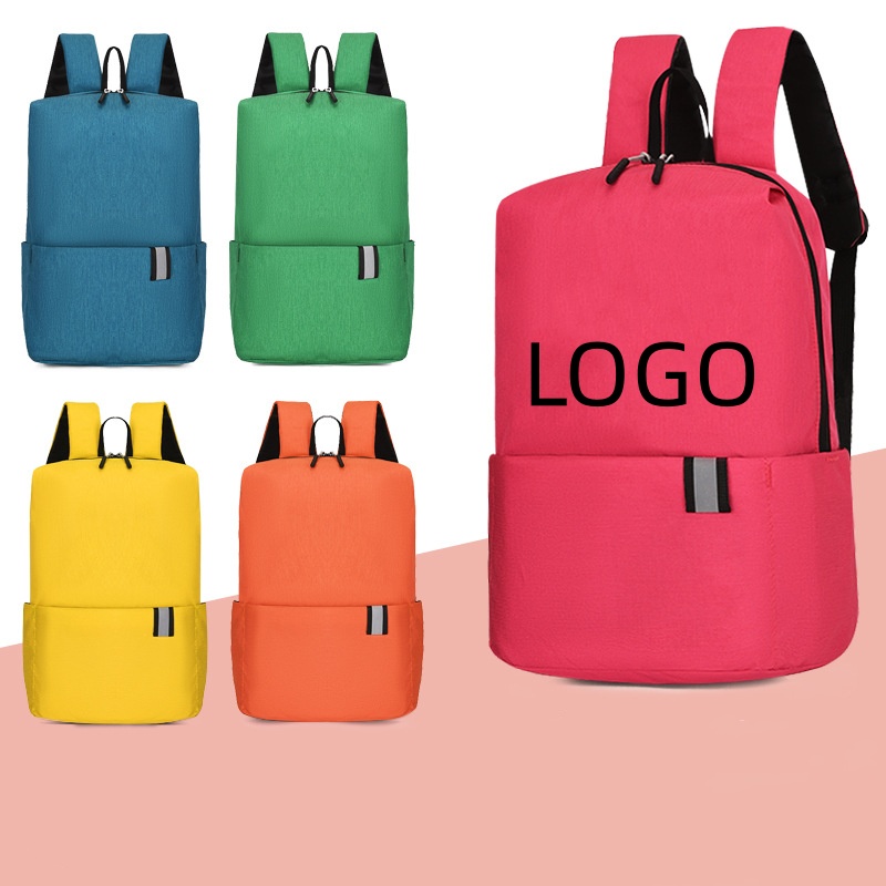 1PC Leisure colorful fashionable small backpack for outdoor sports commuting and traveling, lightweight with logo gift for dual shoulder bag