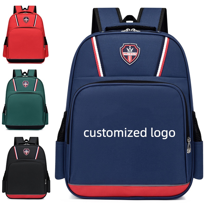 1pc Schoolbag Children's double-shoulder backpack with printed words Training course for printing art Class logo and design for printing