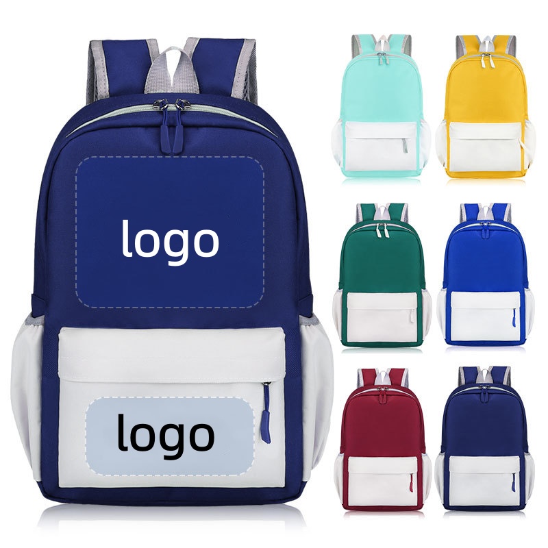 1pc Primary school student schoolbag wholesale customization printing logo for reducing burden protecting spine large capacity training and tutoring class 