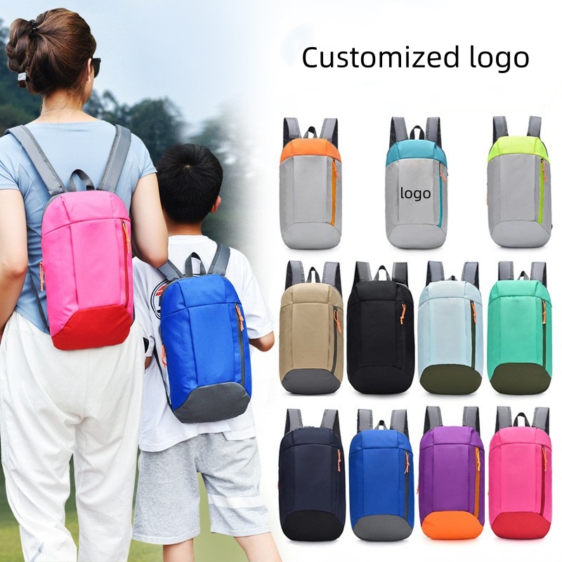 1pc Ultra-light backpack for outdoor activities travel hiking lightweight cycling backpack for mountain climbing schoolbag with printed logo