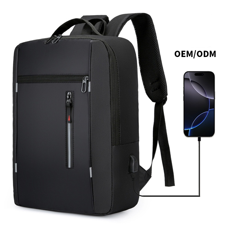 1pc Dual-shoulder USB computer bag student outdoor travel business bags custom printed bag with logo