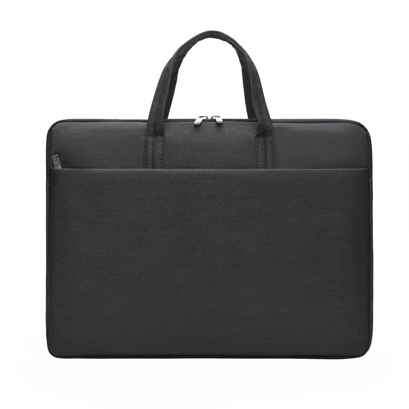 1pc 14 inch portable laptop bag solid color anti-collision anti drop waterproof briefcase advertising tablet bag