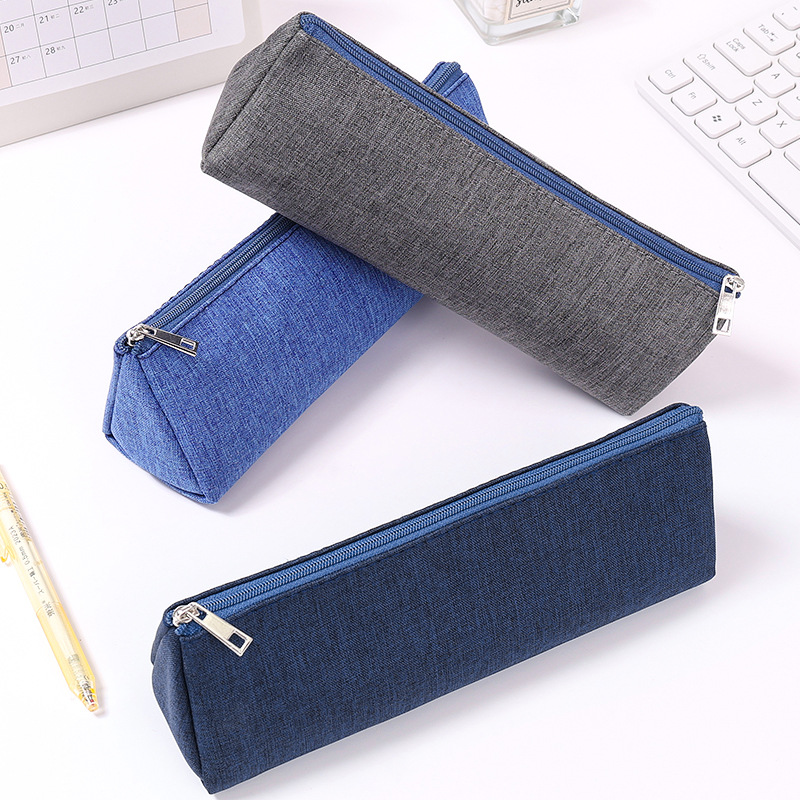 1pc Triangular pencil case with large capacity for storing school supplies school students children's stationery