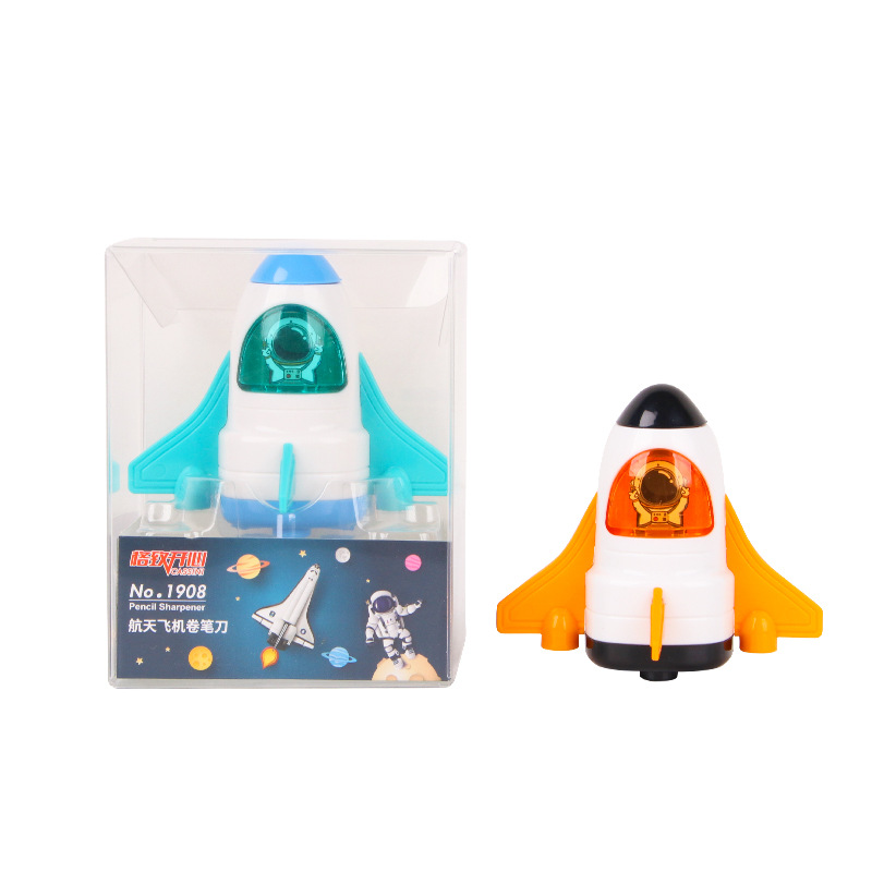1pc Creative Space Shuttle Single-Blade Miniature Compact Pencil Sharpener for Students Cute and Portable Pencil Sharpener
