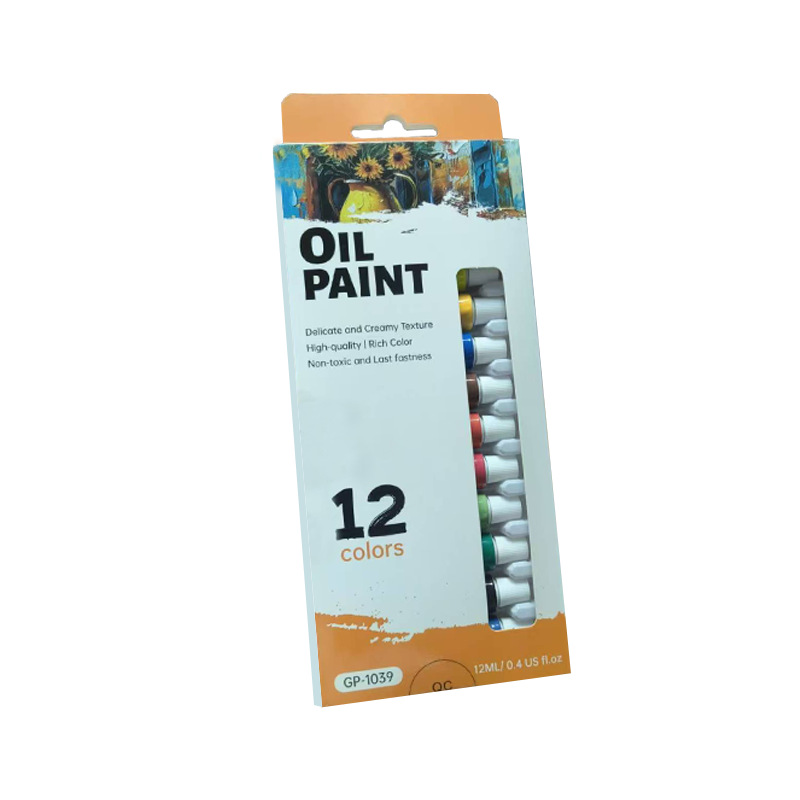 12-color Acrylic Paint Art Set for Children Hand-Painted Wall Painting, Acrylic Paint 12ml Aluminum Tube Set
