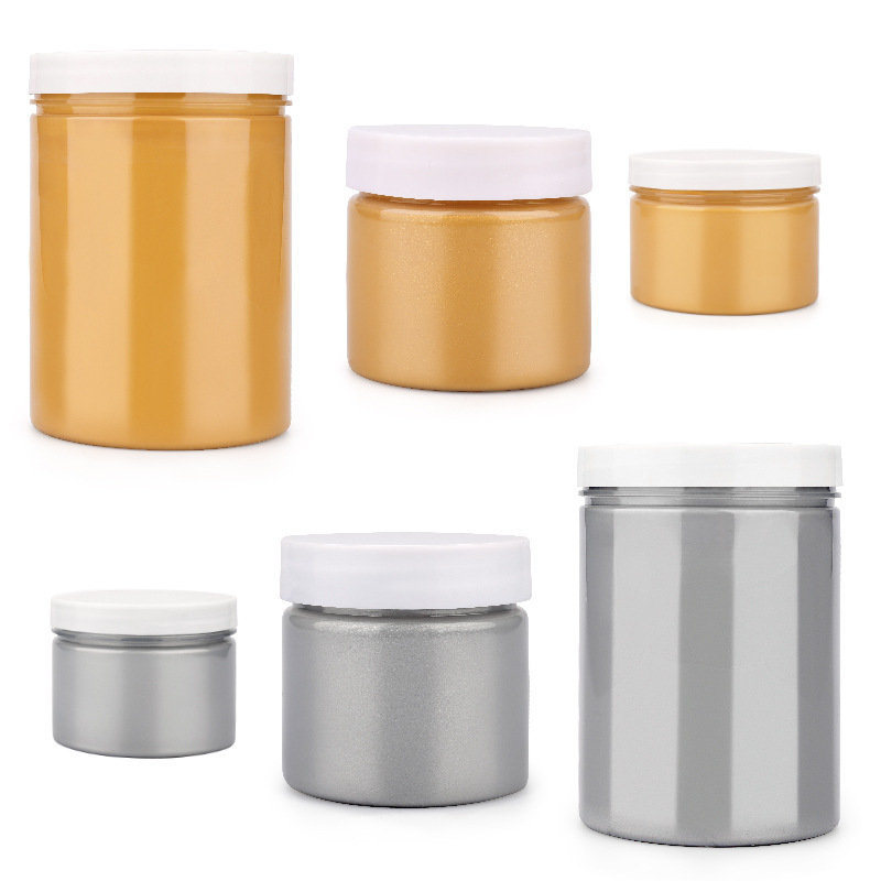 1PC Acrylic Paint Silver Large Can Wall Painting Metallic Color Large Capacity Waterproof and Sunproof