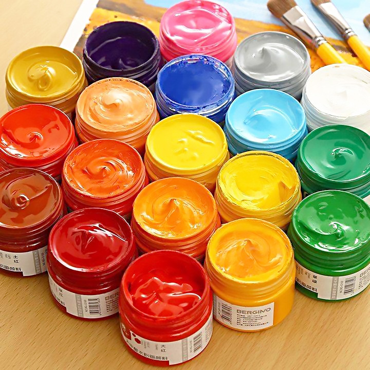 1pc Acrylic Paint 100ml Large Capacity for Children Waterproof and Fade-resistant for Art Students Plaster Painting Paint