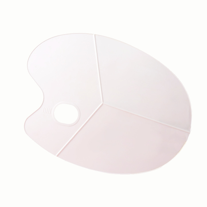 1pc Art Paint Palette Painting Paint Tool Easy-to-Clean Large Area Acrylic Gouache Watercolor Oval Palette