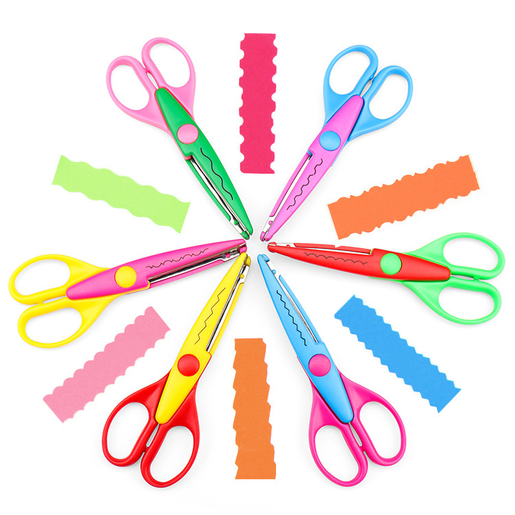 6-inch Lace Scissors Wholesale Direct from Manufacturer, Personalized Creative Children's Safety Scissors, Photo Scissors
