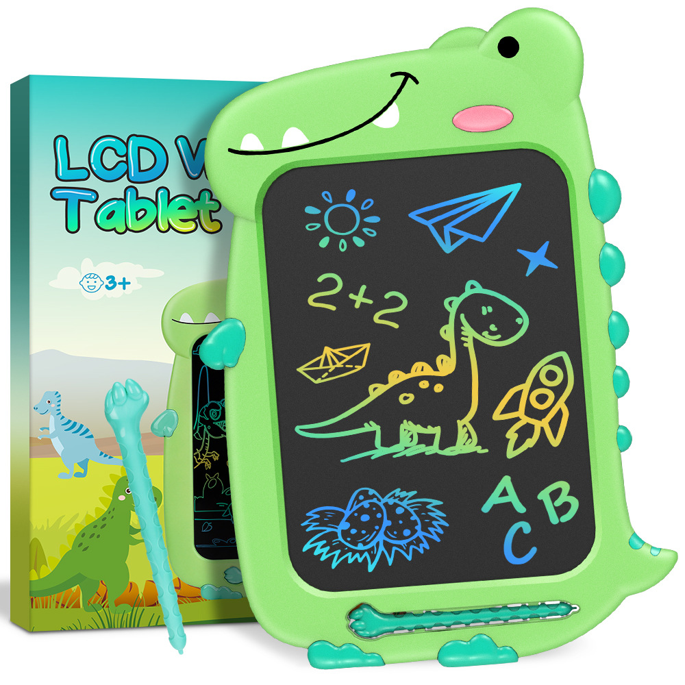 8.5|10 inch Dinosaur Unicorn Doodle Board Writing Board Color LCD Children's Handwriting Drawing Board