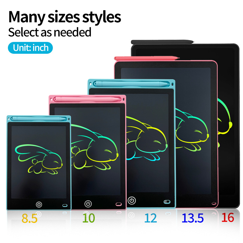 6.5/8.5/10/12/16 inch Graffiti Board Writing Board Gift LCD Children's Handwriting Board