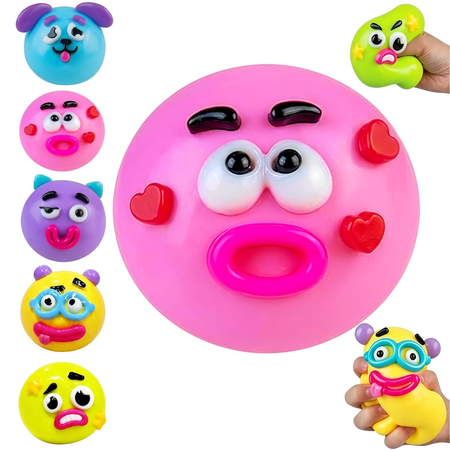 NEW Smushers Squishy Fun Smushers Dog Face Swap Squishy Slow Rebound Squeeze Toy 1PC