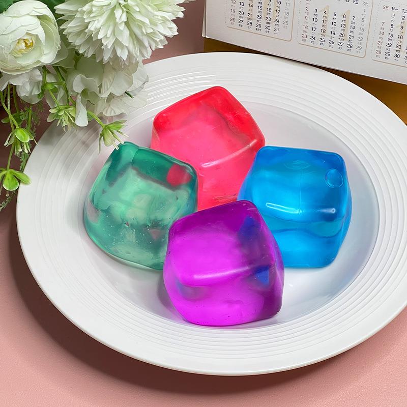 Big Ice Cube Maltose Squeeze Fun Muscle Stress Relief Gadget Decompression Small Toy Internet Celebrity Squeeze toy 1pc