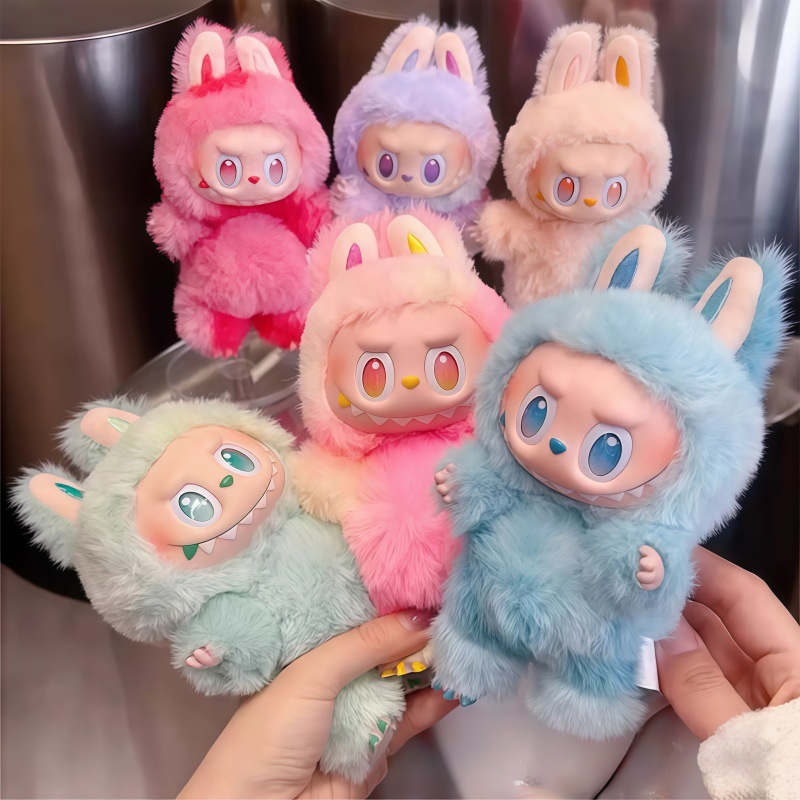 Labubu Gen High-Energy Macaron Silicone Face Trendy Toy Series Plush Doll Blind Box Cartoon Doll